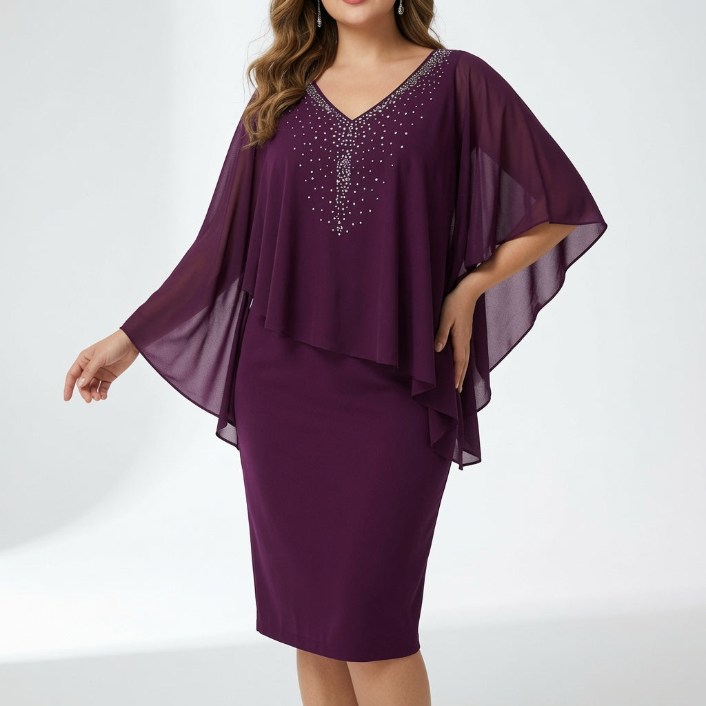 Marovelle™ — Robe élégante drapée éclat raffiné
