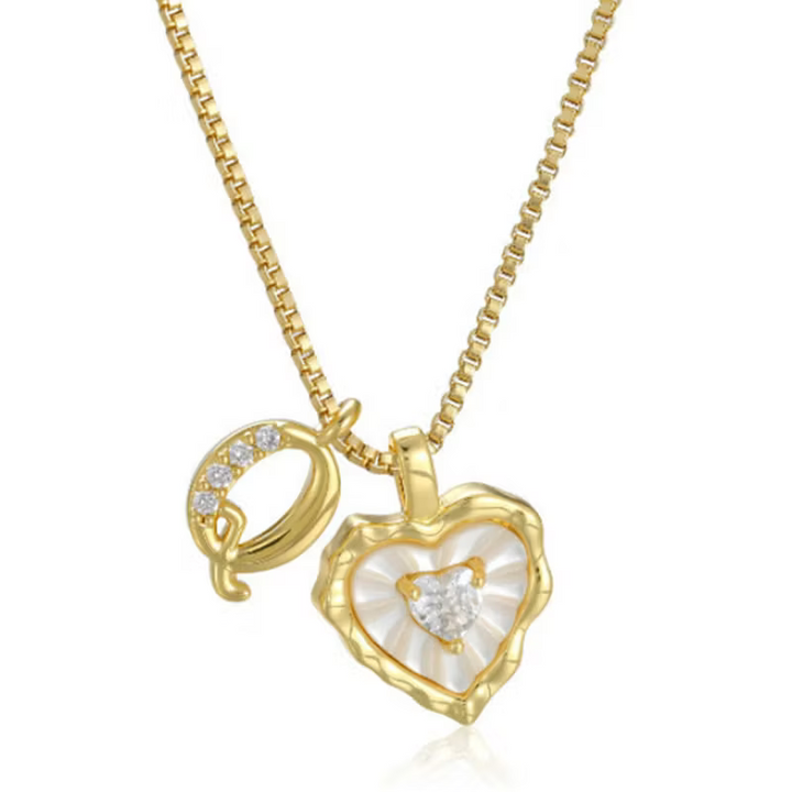 Zorélisse™ — Collier cœur initiale élégance personnalisée