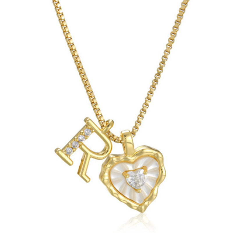 Zorélisse™ — Collier cœur initiale élégance personnalisée