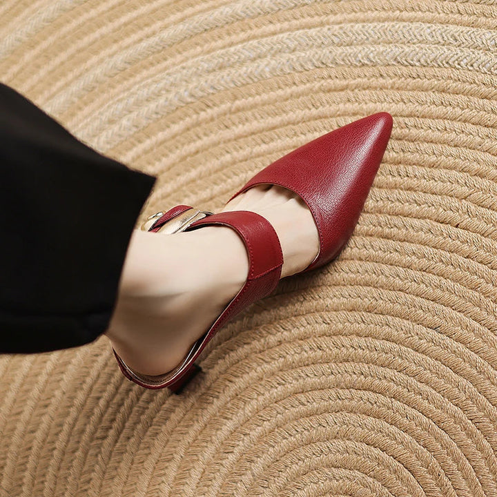Alexis | Mules à Pointe avec Rose