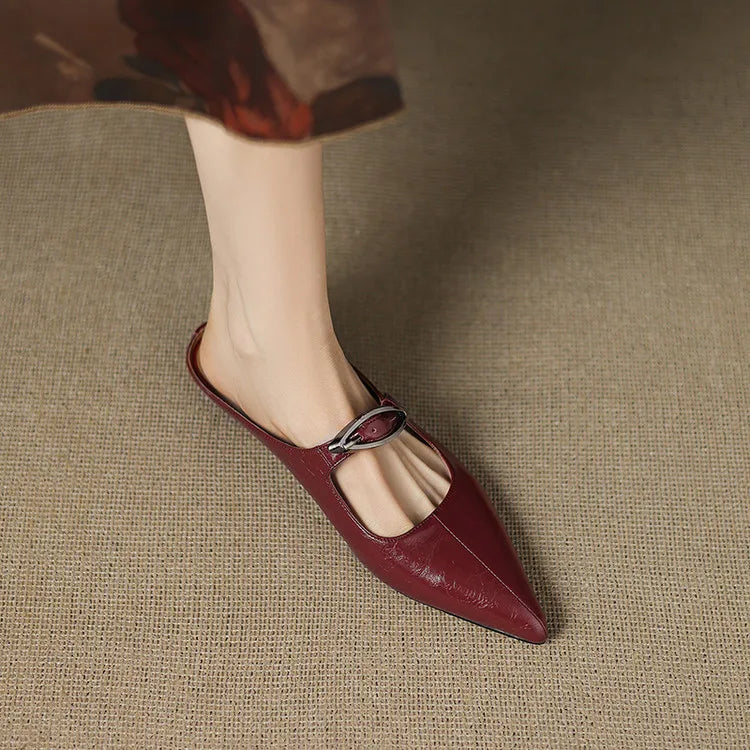 Regine | Mules à Pointe avec Boucle