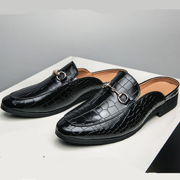 Marianna | Mules Mocassins Effet Croco