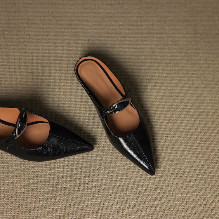 Regine | Mules à Pointe avec Boucle