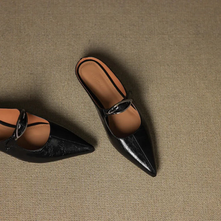 Regine | Mules à Pointe avec Boucle