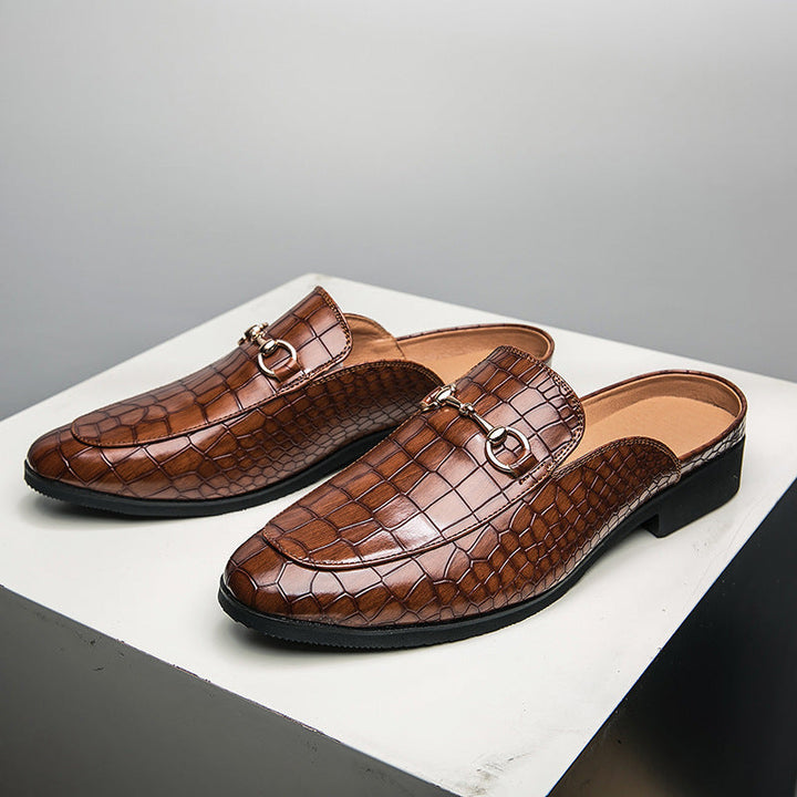 Marianna | Mules Mocassins Effet Croco