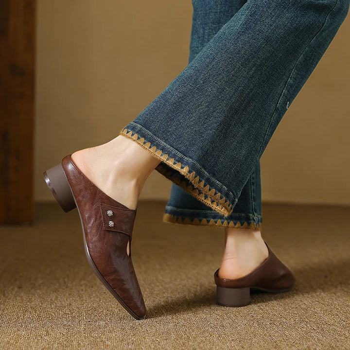Miles | Mules à Punta avec Détails Découpés