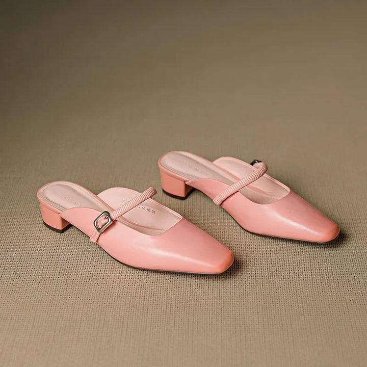 Lisa | Mules Mary Jane à Bout Carré