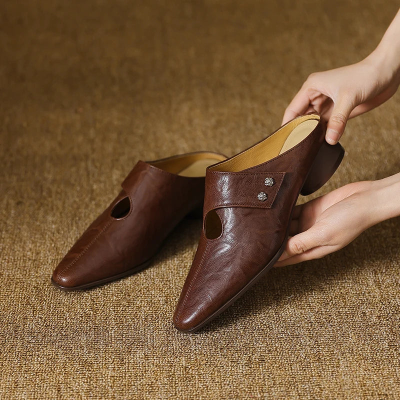 Miles | Mules à Punta avec Détails Découpés