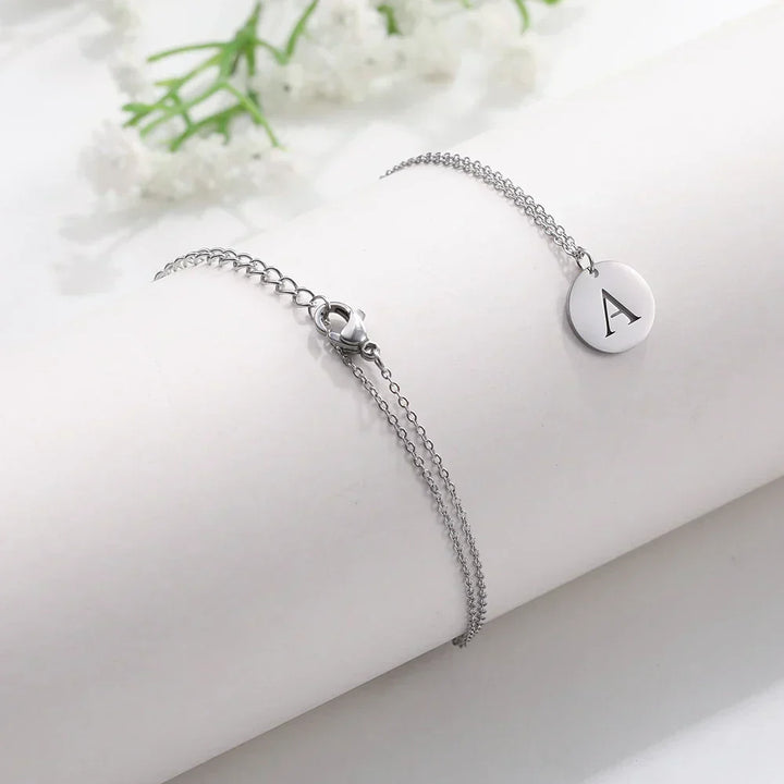 Collier Pendentif Lettre en Or Élégant