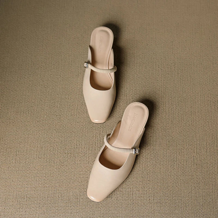 Lisa | Mules Mary Jane à Bout Carré