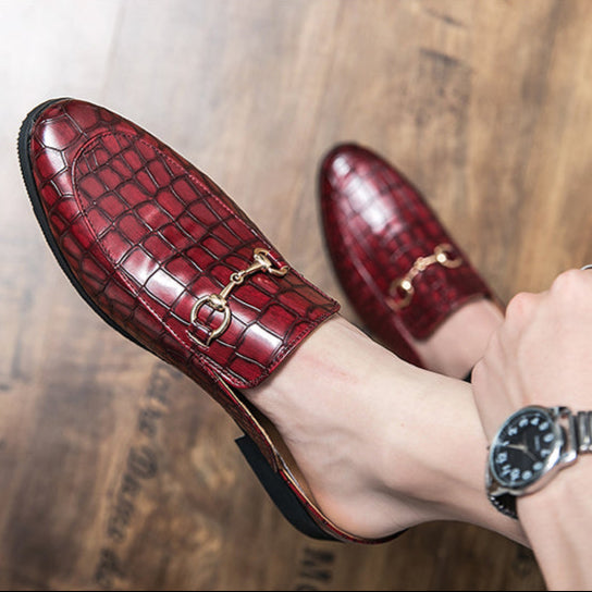 Marianna | Mules Mocassins Effet Croco