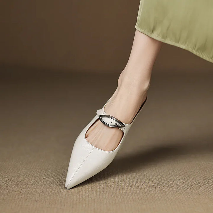 Regine | Mules à Pointe avec Boucle