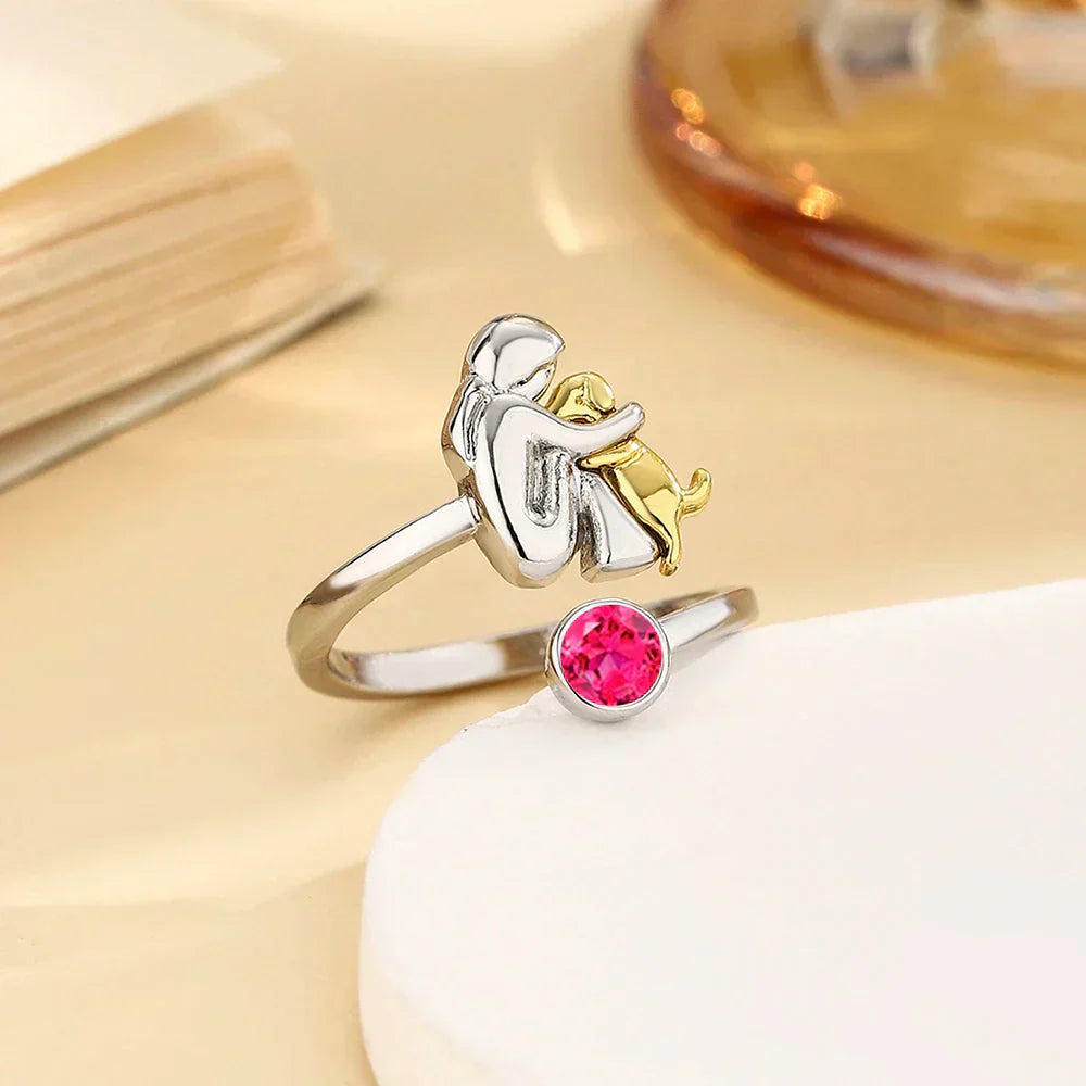 Rose™ – Bague icône chien