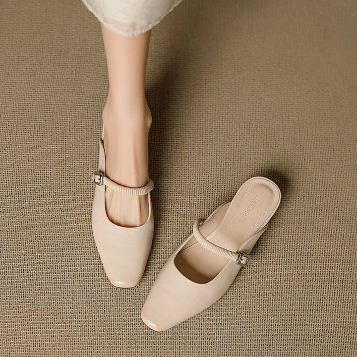 Lisa | Mules Mary Jane à Bout Carré