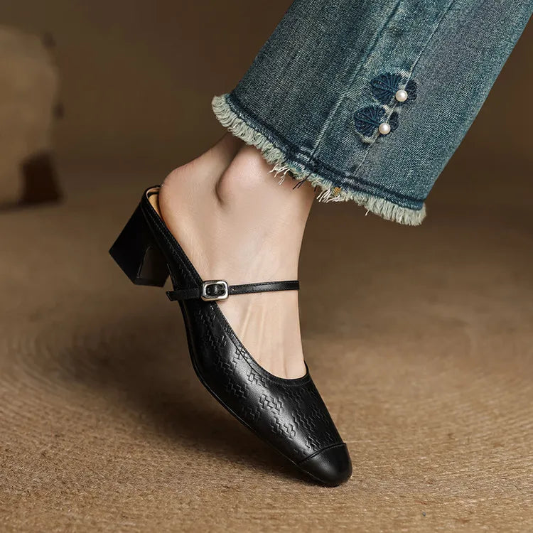 Liana | Mules Mary Jane à Talon
