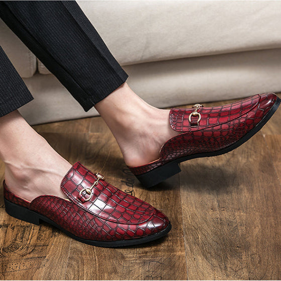 Marianna | Mules Mocassins Effet Croco