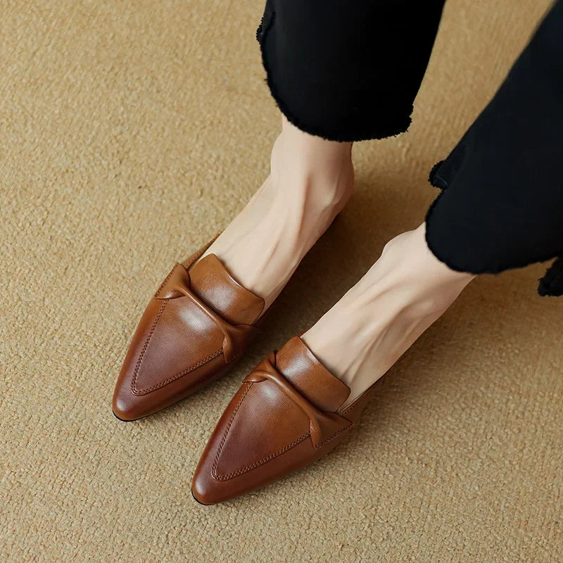 Marcella | Mules à Pointe avec Nœud