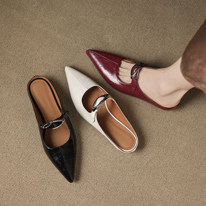 Regine | Mules à Pointe avec Boucle