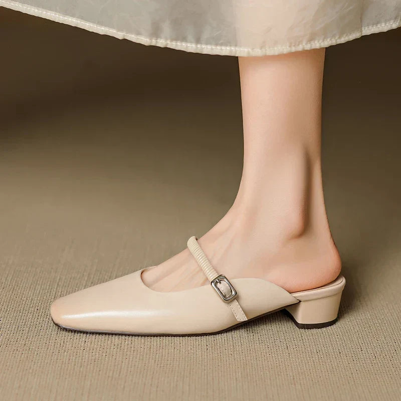 Lisa | Mules Mary Jane à Bout Carré