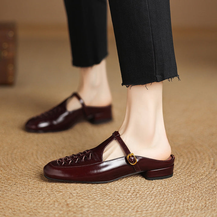 Riza | Mules Intrecciate avec Bride