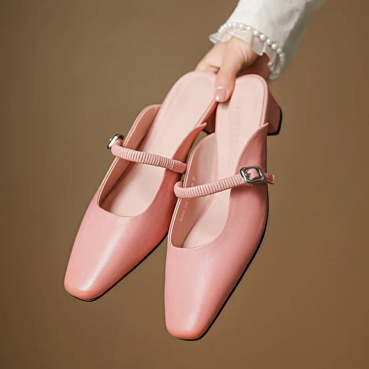Lisa | Mules Mary Jane à Bout Carré