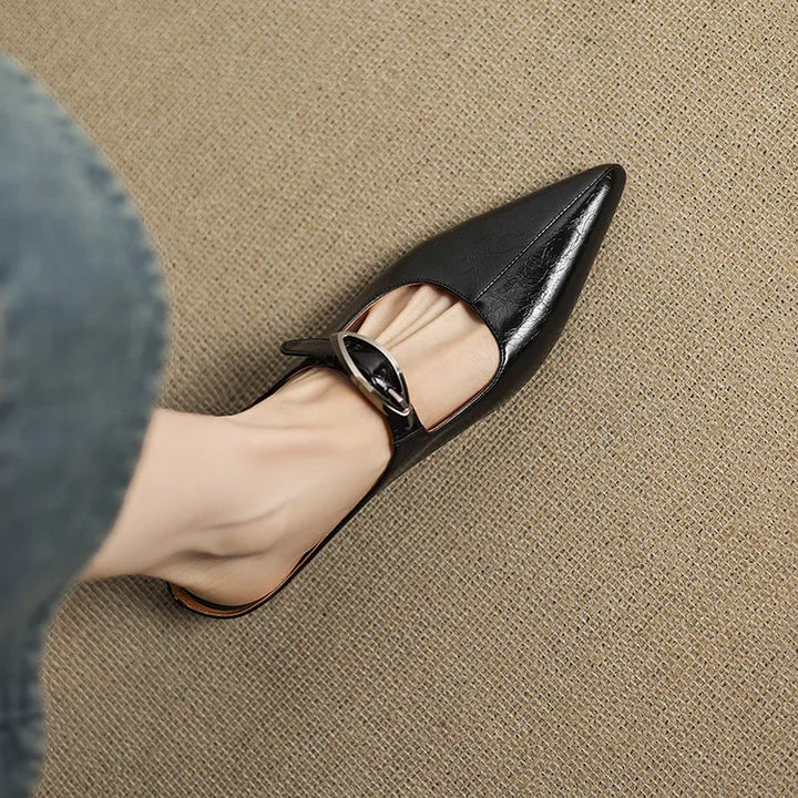 Regine | Mules à Pointe avec Boucle