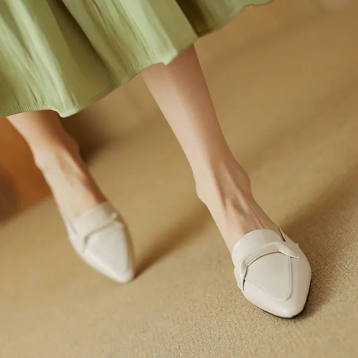 Marcella | Mules à Pointe avec Nœud