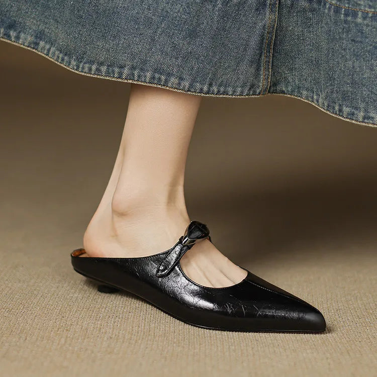 Regine | Mules à Pointe avec Boucle