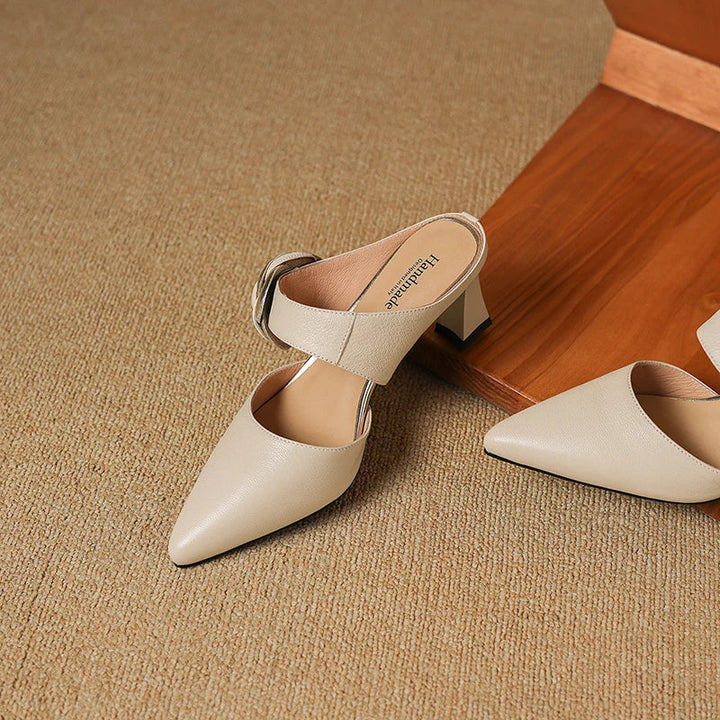 Alexis | Mules à Pointe avec Rose