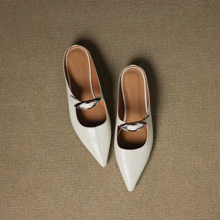 Regine | Mules à Pointe avec Boucle