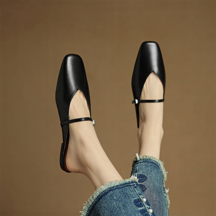 Carol | Mules Mary Jane à Bout Carré