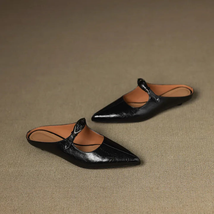 Regine | Mules à Pointe avec Boucle