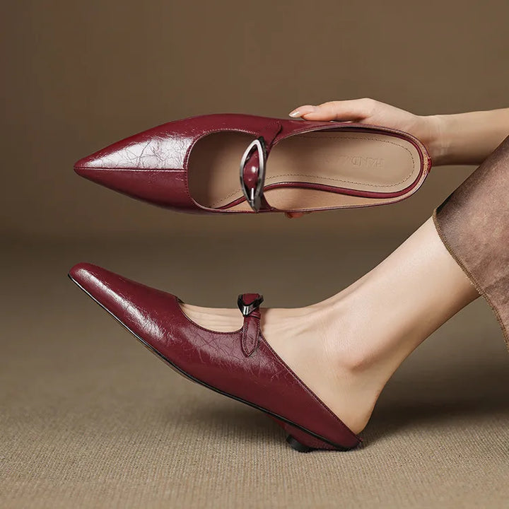 Regine | Mules à Pointe avec Boucle