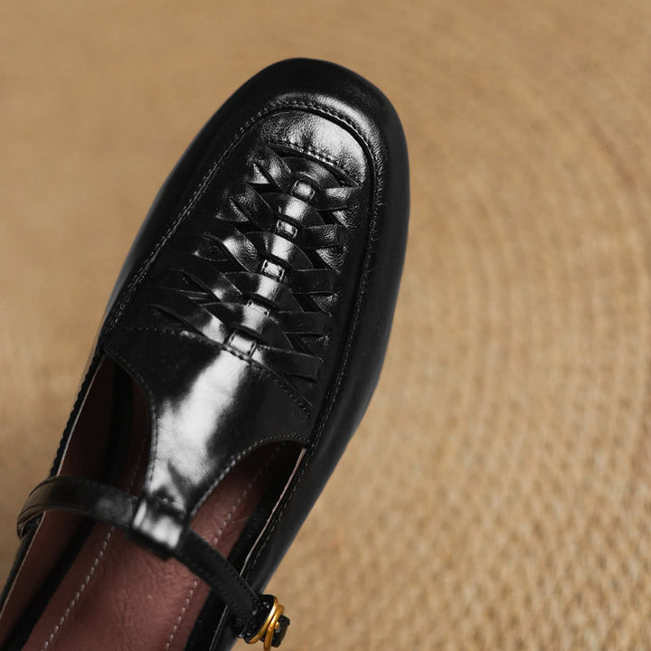 Riza | Mules Intrecciate avec Bride