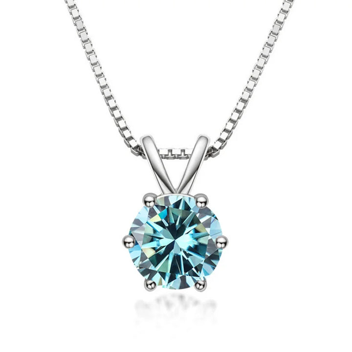 Elegant Solitaire Necklace in Moissanite