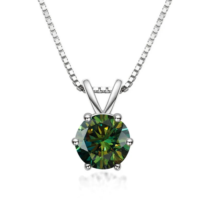 Elegant Solitaire Necklace in Moissanite