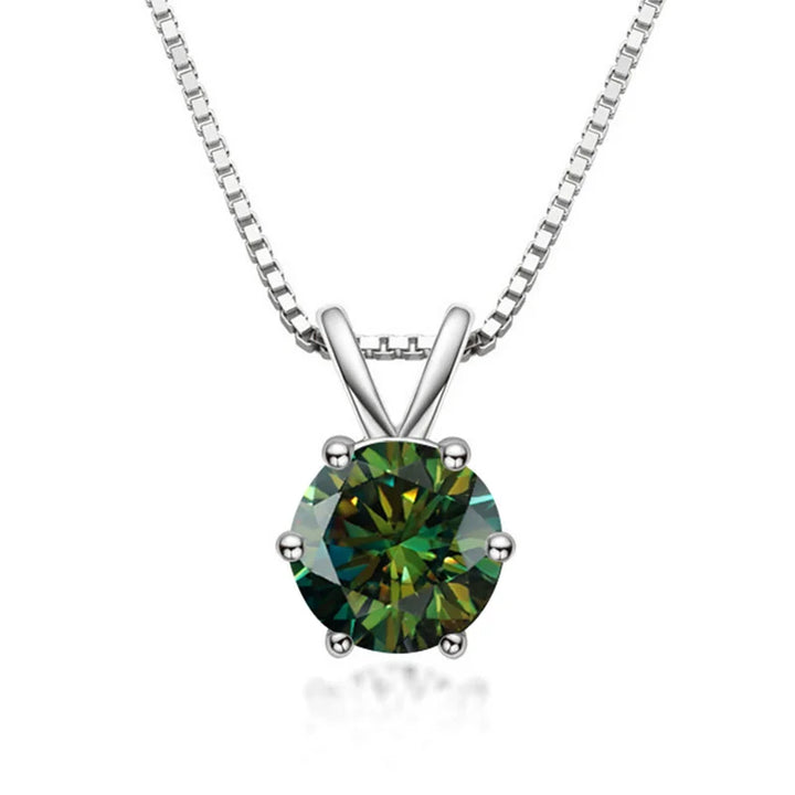 Elegant Solitaire Necklace in Moissanite