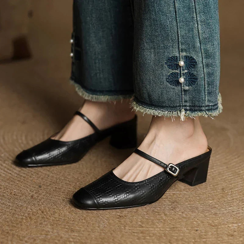 Liana | Mules Mary Jane à Talon