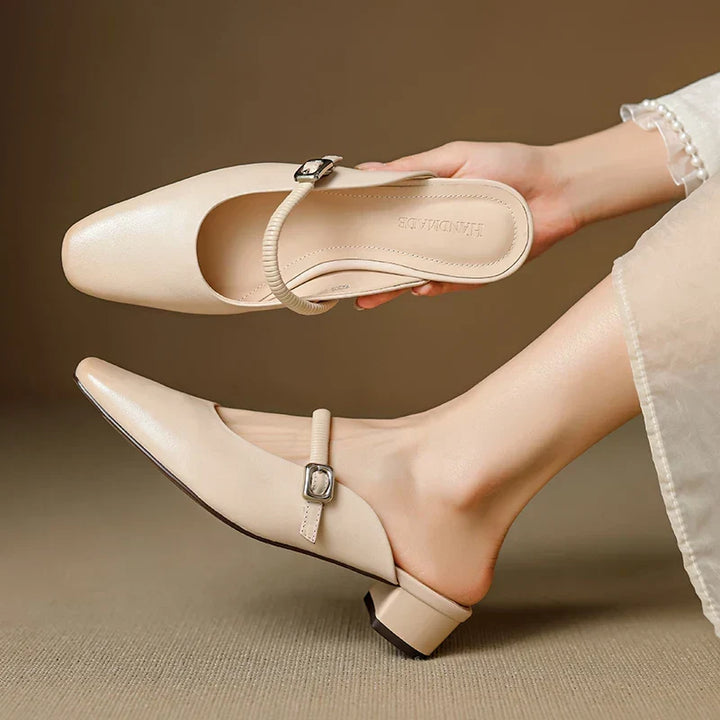 Lisa | Mules Mary Jane à Bout Carré