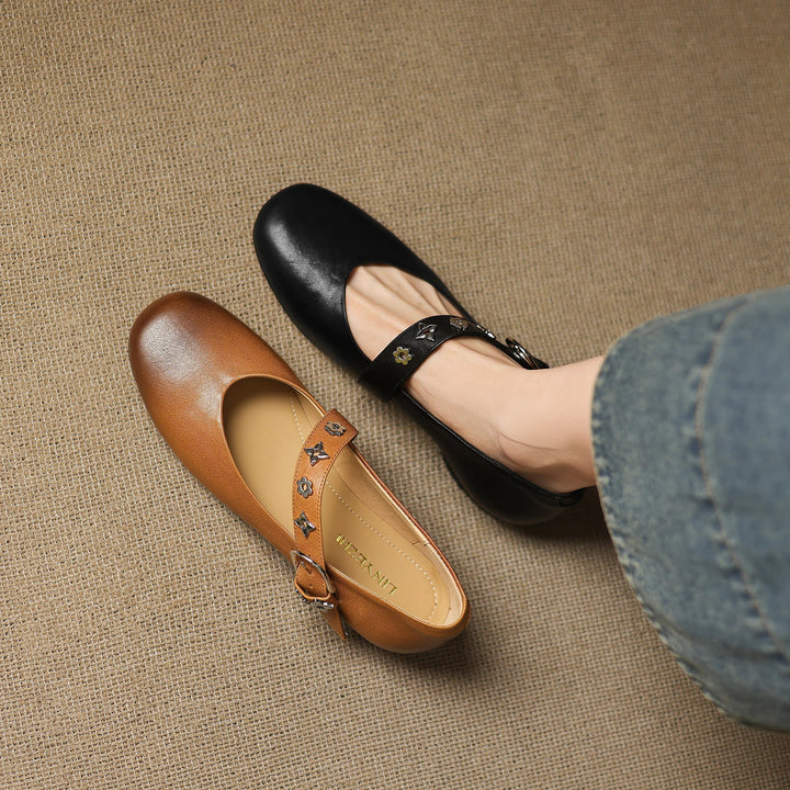 Kylen | Ballerines Mary Jane avec Clous