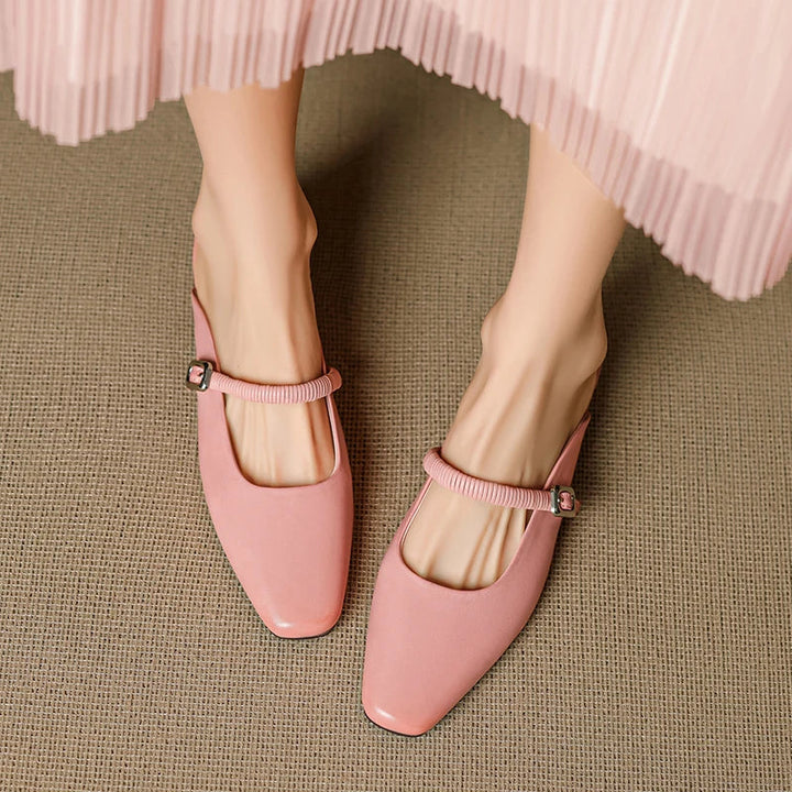 Lisa | Mules Mary Jane à Bout Carré