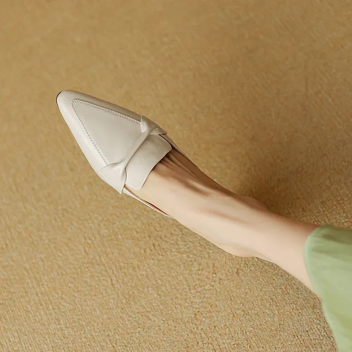 Marcella | Mules à Pointe avec Nœud