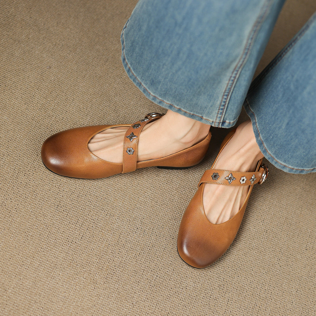 Kylen | Ballerines Mary Jane avec Clous