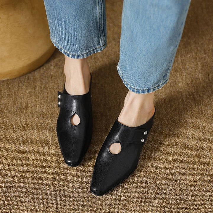 Miles | Mules à Punta avec Détails Découpés