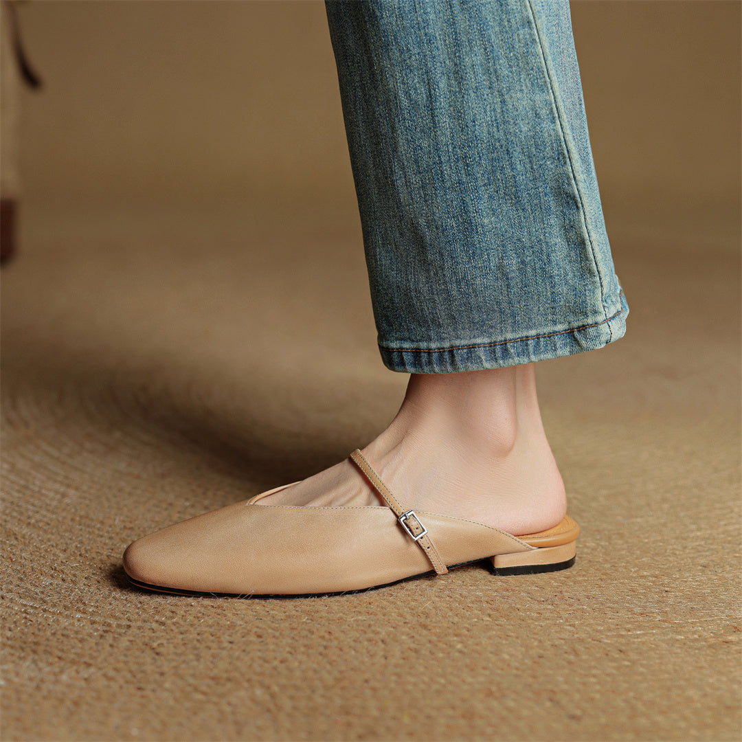 Carol | Mules Mary Jane à Bout Carré