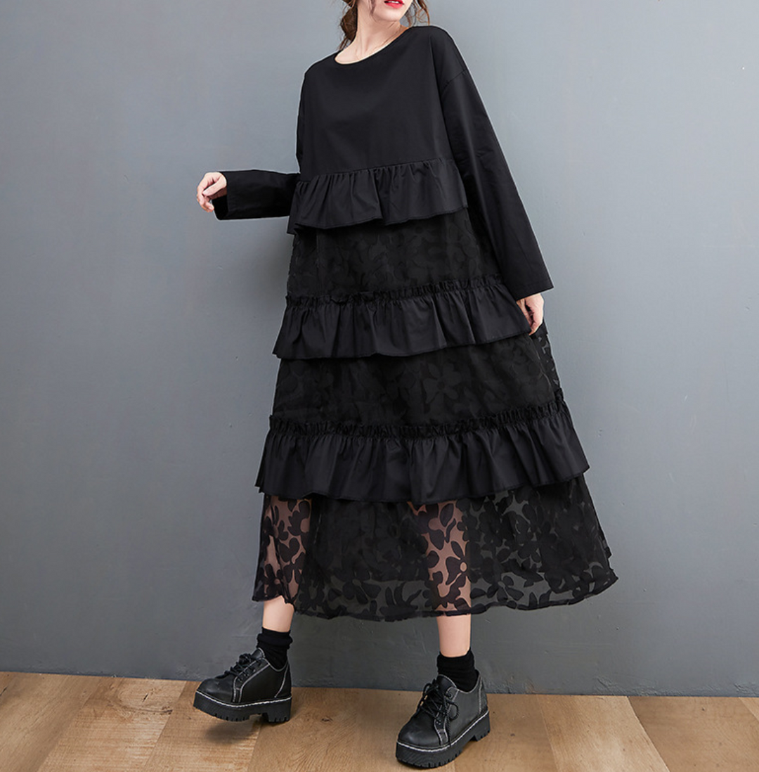 Gabrielle™ — Robe longue fluide confortable naturelle