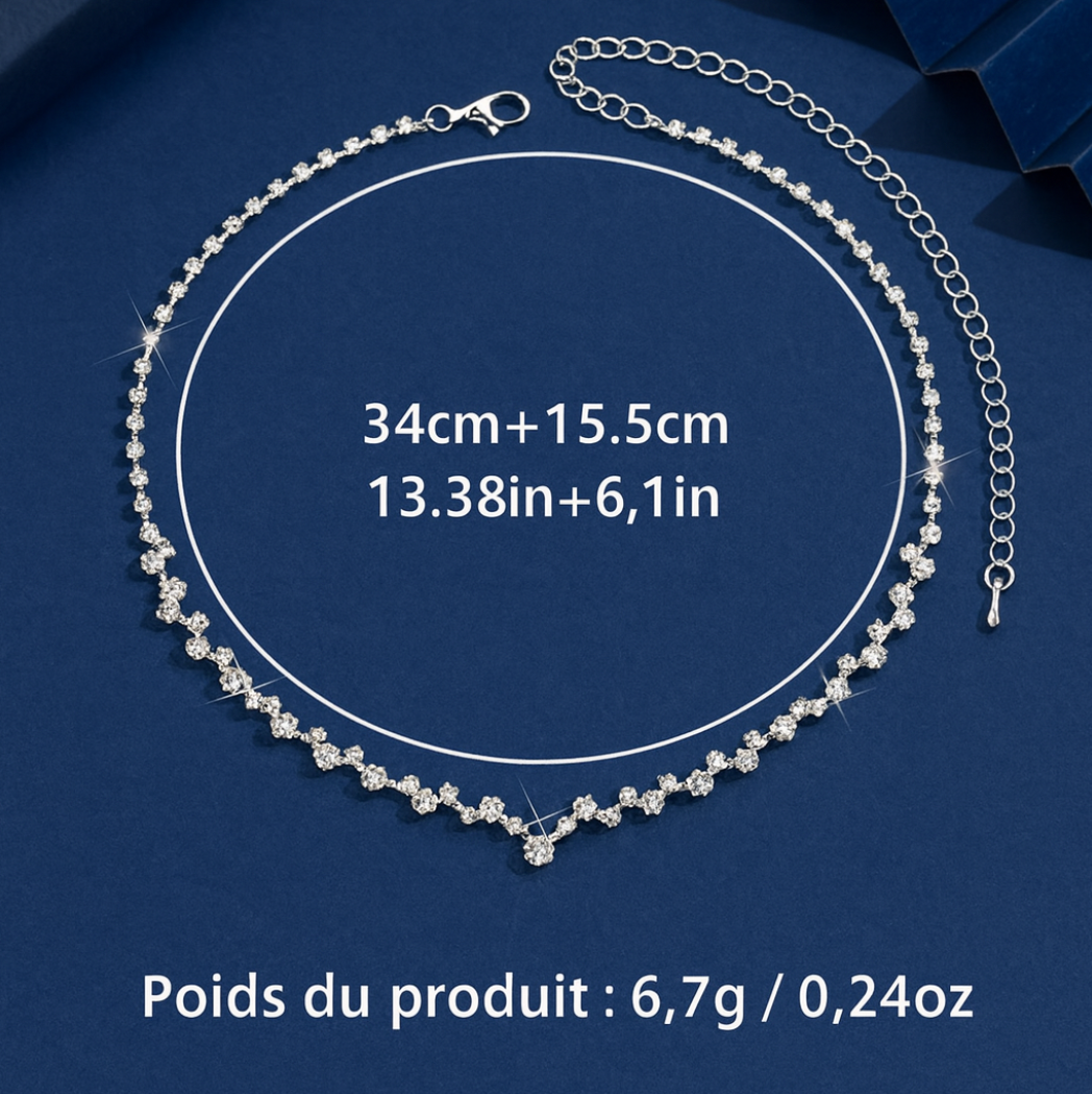 Collier de Mariage Élégant en Diamant