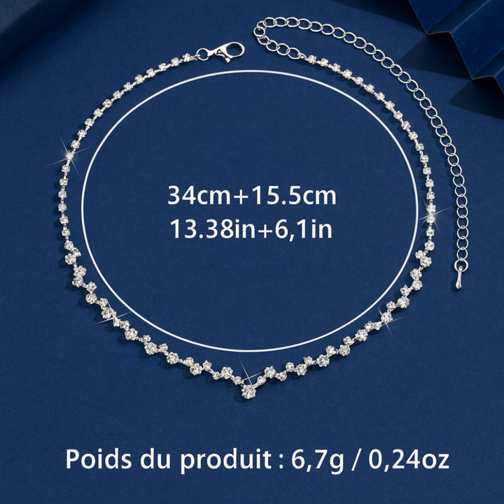 Collier de Mariage Élégant en Diamant