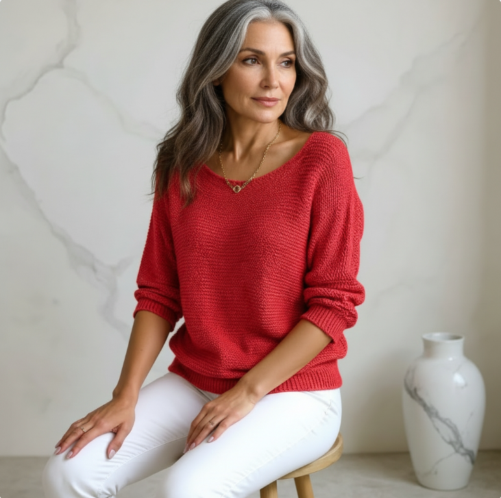 Lucienne™ - Top fluide confortable élégant quotidien