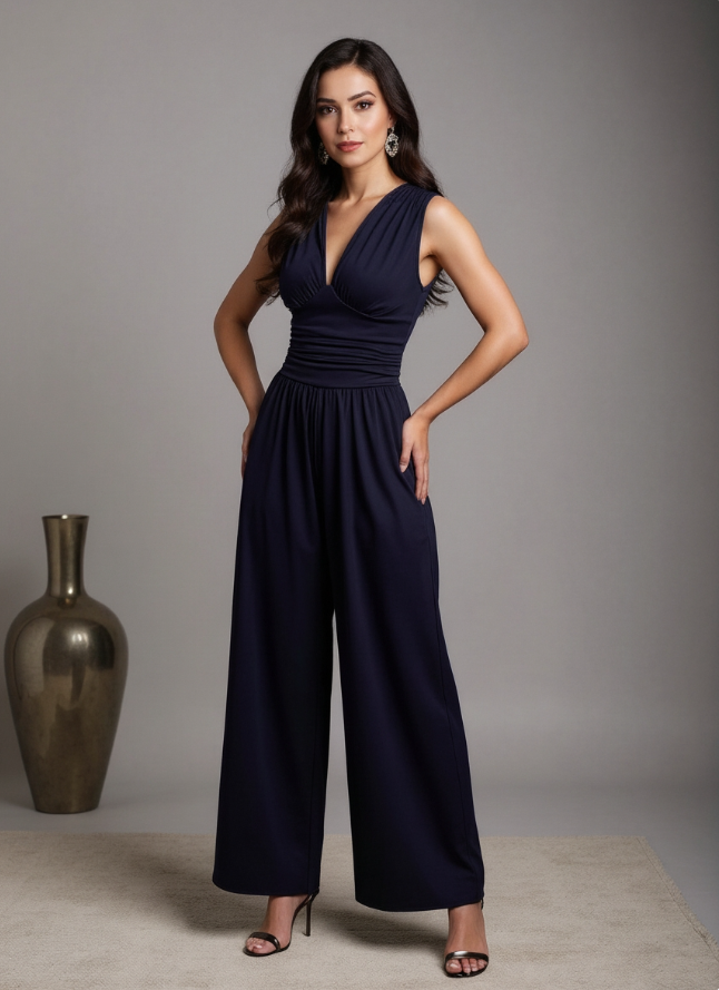 Margaux™ — Combinaison fluide élégante sans manches